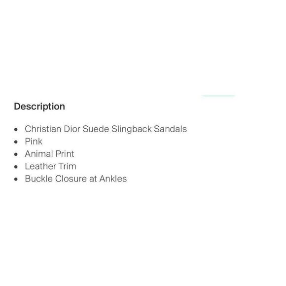 Christian Dior Authentic Leather Gold Pink Flat Sling Back Thong Sandals 8 - Picture 6 of 9